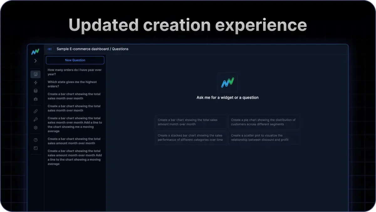Launch update: New UX for creating widgets
